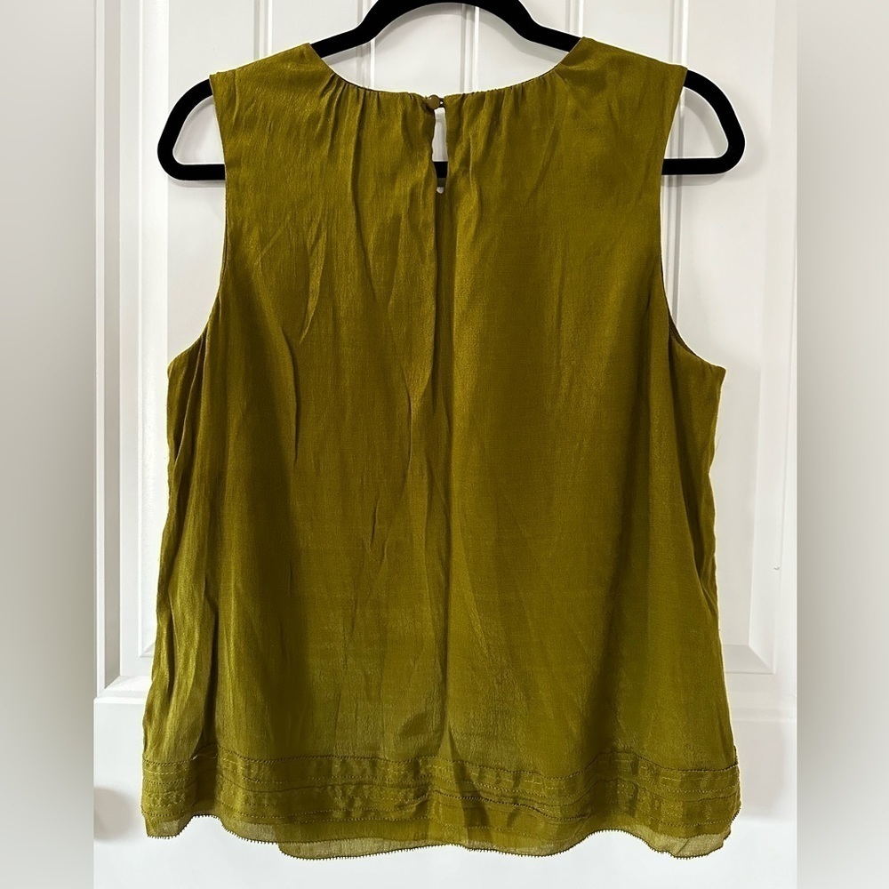 Ladies Sleeveless Green Shell Top.  Coldwater Creek.  Size PL (14-16) - Picture 2 of 7